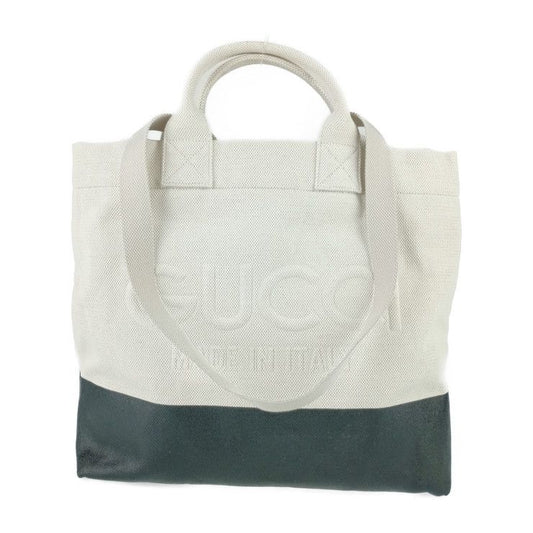 Gucci Tote Bag With Embossed Detail Canvas Tote Bag 782741 Ivory Tone Black