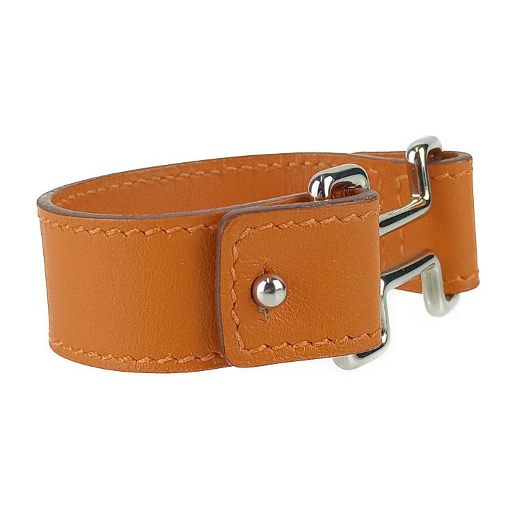 Hermes Bracelet Tonight - Orange Silver Hardware Vorswith Ladies ?K Engraved