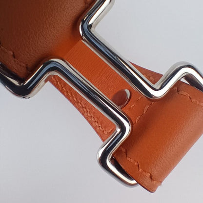 Hermes Bracelet Tonight - Orange Silver Hardware Vorswith Ladies ?K Engraved
