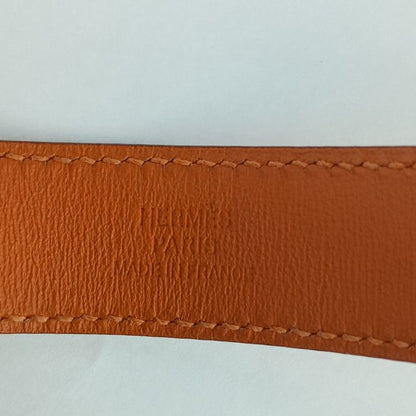 Hermes Bracelet Tonight - Orange Silver Hardware Vorswith Ladies ?K Engraved