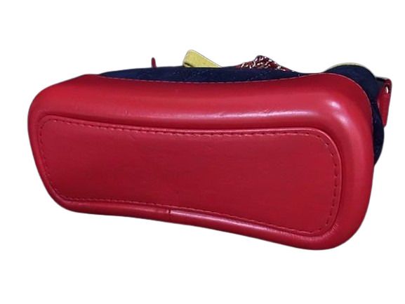 Chanel Shoulder Bag Gabrielle De Chanel Small Hobo A91810 Navy Yellow Red Suede