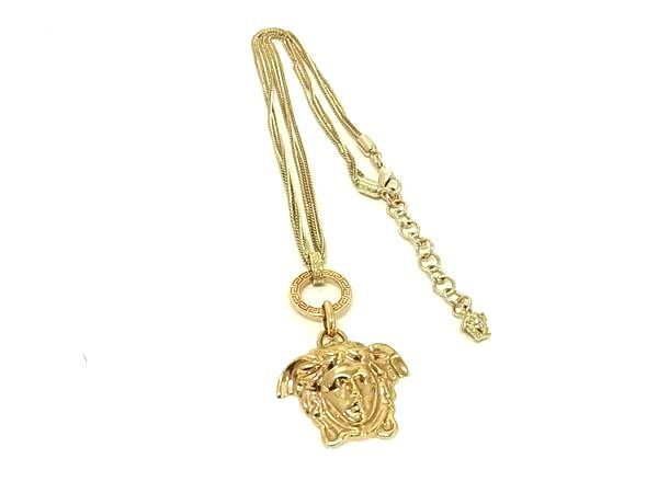 Versace Necklace Medusa - Gold Metal Unisex 3strand