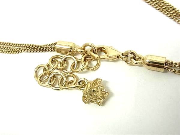 Versace Necklace Medusa - Gold Metal Unisex 3strand