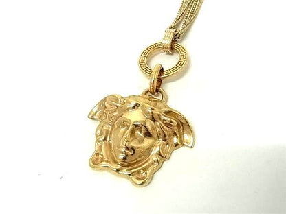 Versace Necklace Medusa - Gold Metal Unisex 3strand