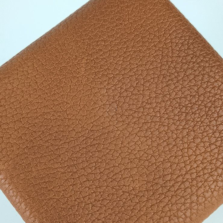 Hermes Bastia Coin Case - GOLD Brownish Evercolor Unisex Silver Hardware Coin