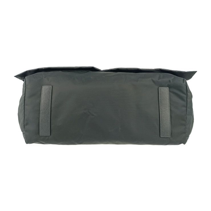 Prada Shoulder Bag Messenger Bag 2vd013 Black Nylon Leather Unisex Flap