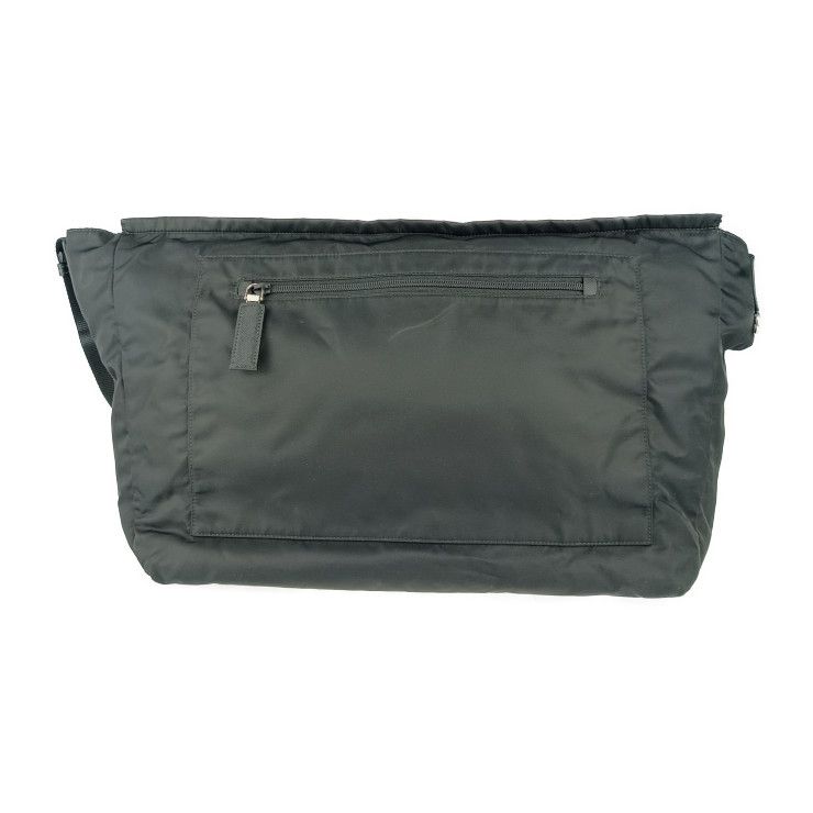 Prada Shoulder Bag Messenger Bag 2vd013 Black Nylon Leather Unisex Flap