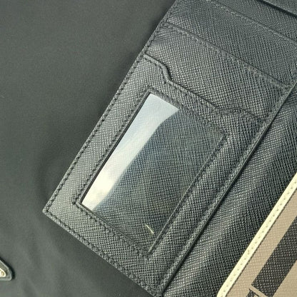 Prada Shoulder Bag Messenger Bag 2vd013 Black Nylon Leather Unisex Flap