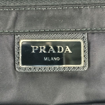 Prada Shoulder Bag Messenger Bag 2vd013 Black Nylon Leather Unisex Flap