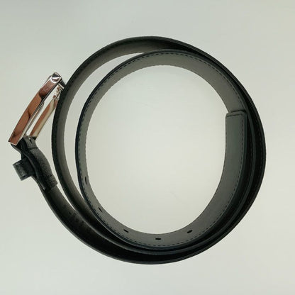 Louis Vuitton Saint Germain 35mm (1.38in) Belt M8355s Black Leather Men #100 40