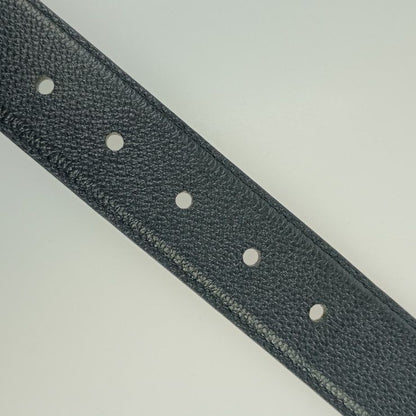 Louis Vuitton Saint Germain 35mm (1.38in) Belt M8355s Black Leather Men #100 40