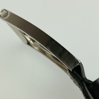 Louis Vuitton Saint Germain 35mm (1.38in) Belt M8355s Black Leather Men #100 40