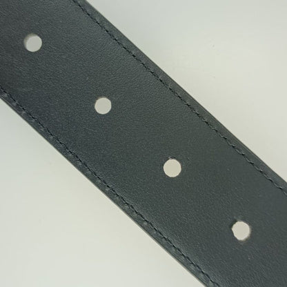 Louis Vuitton Saint Germain 35mm (1.38in) Belt M8355s Black Leather Men #100 40