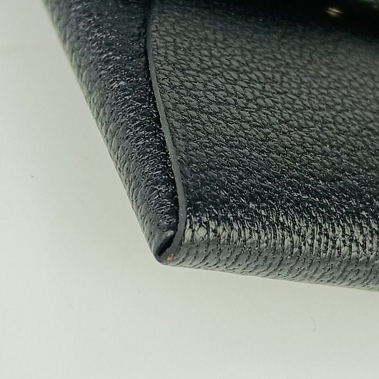 New Old Unused Hermes Bastia Coin Case - Black Chevre Unisex Silver Hardware