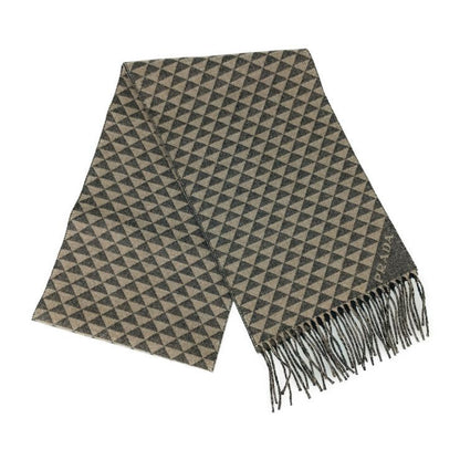 Unused Prada Scarf Double Symbole Double Symbol Scarf 2fs056 Antracite Grey