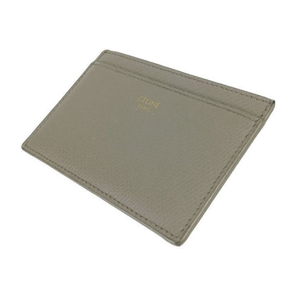 Celine Card Case Plain Card Holder 10b703bel.10bl Gray Grained Calfskin Unisex