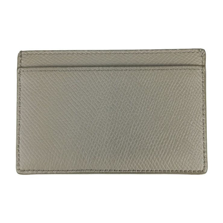 Celine Card Case Plain Card Holder 10b703bel.10bl Gray Grained Calfskin Unisex