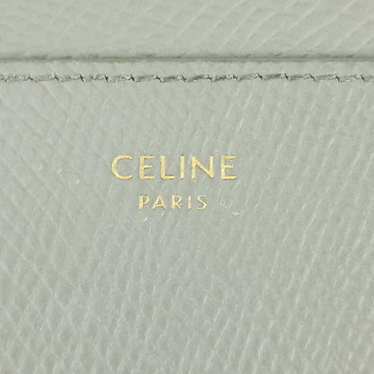 Celine Card Case Plain Card Holder 10b703bel.10bl Gray Grained Calfskin Unisex