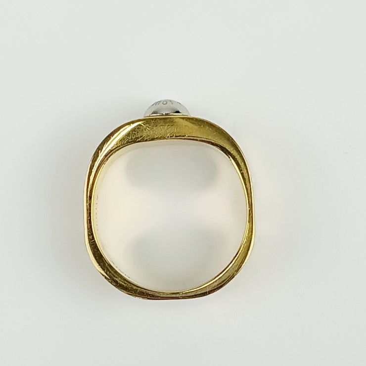 Louis Vuitton Ring Burg Nanogram M00211 Gold Silver Metal Lacquer Rhinestone