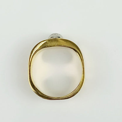 Louis Vuitton Ring Burg Nanogram M00211 Gold Silver Metal Lacquer Rhinestone