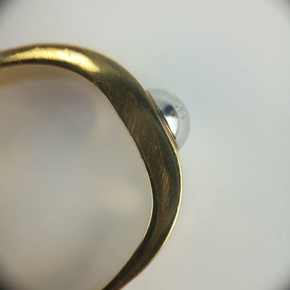 Louis Vuitton Ring Burg Nanogram M00211 Gold Silver Metal Lacquer Rhinestone