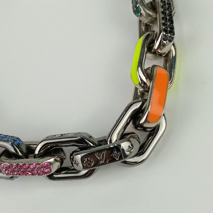 Louis Vuitton Bracelet Paradise Chain Mp3334 Multicolor Metal Lacquer Rhinestone