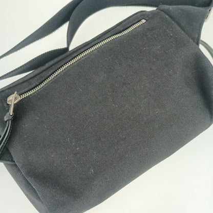 Saint Laurent Paris Waist Bag City Belt Bag 505973 Black Canvas Leather Men