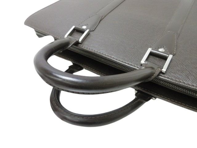 Louis Vuitton Business Bag Porte Documents Rosin M30058 Grizzly Taiga Men's