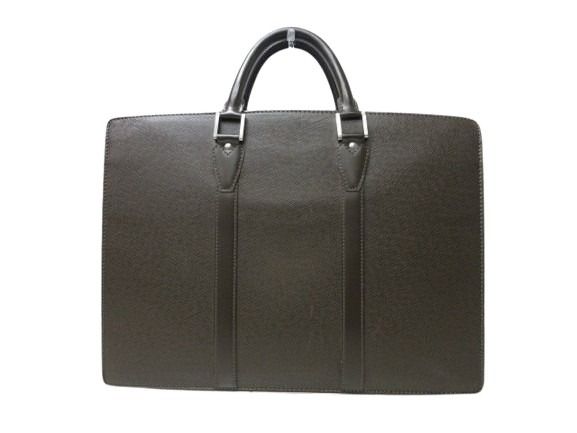 Louis Vuitton Business Bag Porte Documents Rosin M30058 Grizzly Taiga Men's