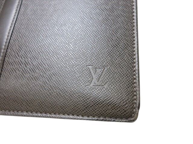 Louis Vuitton Business Bag Porte Documents Rosin M30058 Grizzly Taiga Men's