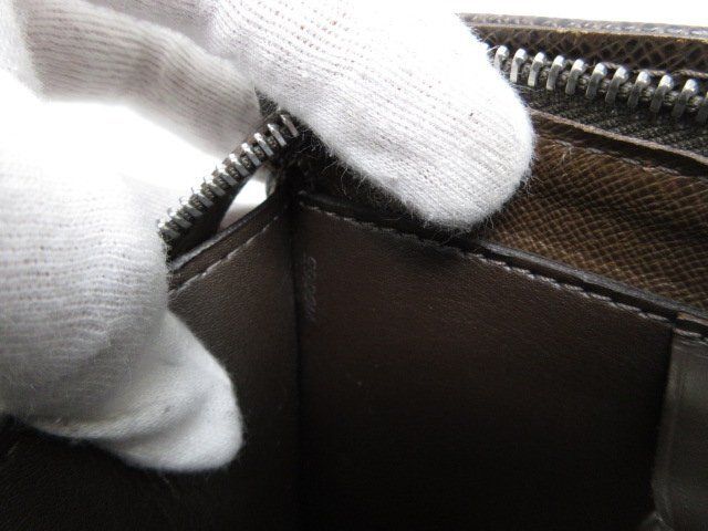 Louis Vuitton Business Bag Porte Documents Rosin M30058 Grizzly Taiga Men's