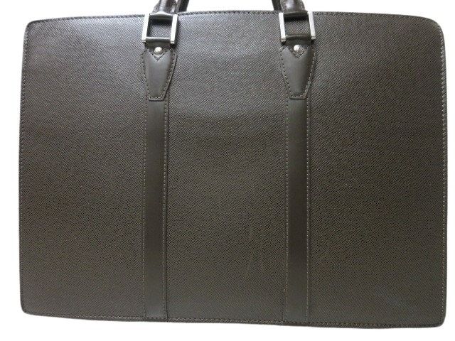 Louis Vuitton Business Bag Porte Documents Rosin M30058 Grizzly Taiga Men's
