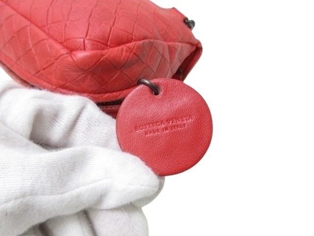 Bottega Veneta Shoulder Bag Intrecciomirage - Red Leather Ladies Chain 2WAY