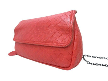 Bottega Veneta Shoulder Bag Intrecciomirage - Red Leather Ladies Chain 2WAY