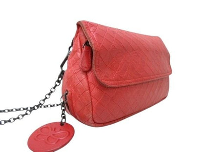 Bottega Veneta Shoulder Bag Intrecciomirage - Red Leather Ladies Chain 2WAY