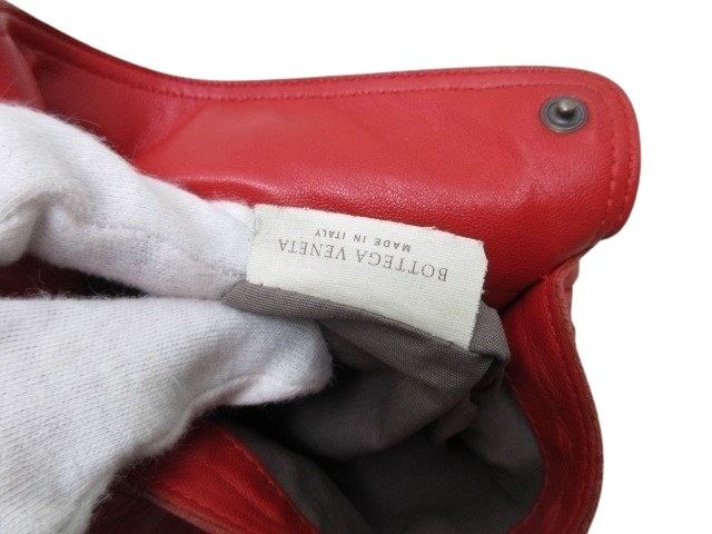 Bottega Veneta Shoulder Bag Intrecciomirage - Red Leather Ladies Chain 2WAY