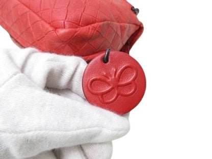 Bottega Veneta Shoulder Bag Intrecciomirage - Red Leather Ladies Chain 2WAY