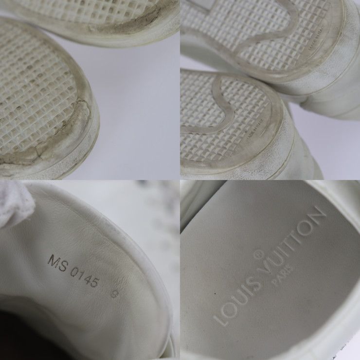 Louis Vuitton Sneakers - Croc Shape Pressed Leather X Rubber White Silver