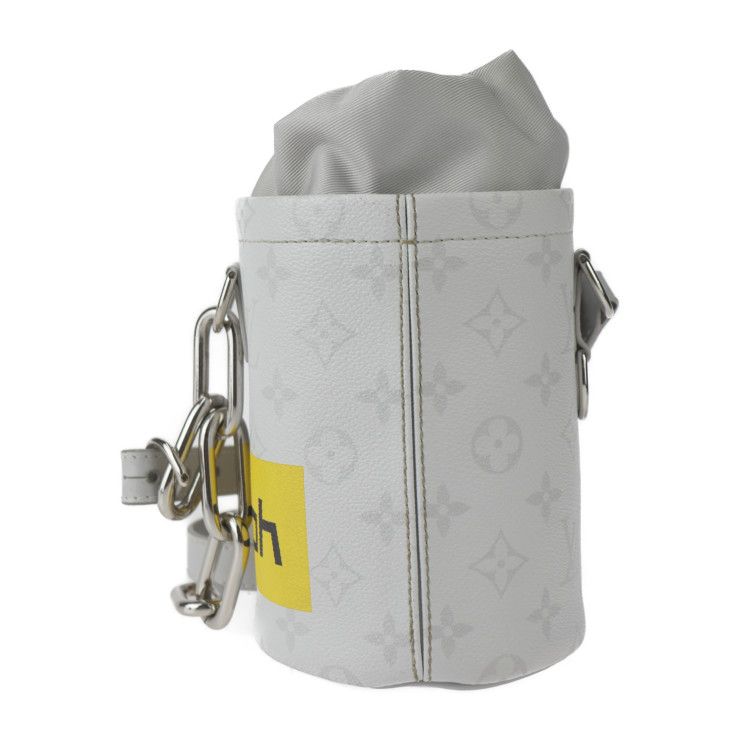 Louis Vuitton Chalk Nano Bag Shoulder Bag M44631 PVC Leather White Gray Silver