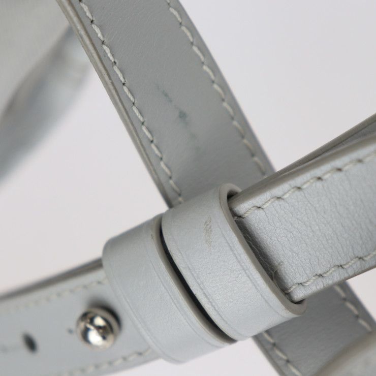 Louis Vuitton Chalk Nano Bag Shoulder Bag M44631 PVC Leather White Gray Silver