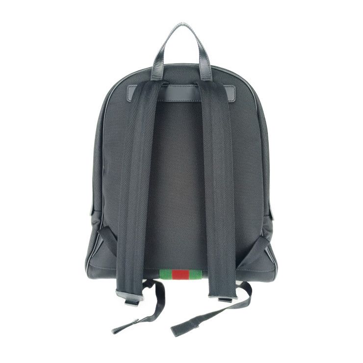 Gucci Backpack Sac Sherry Line Backpack 630918 Black Silver Hardware Canvas