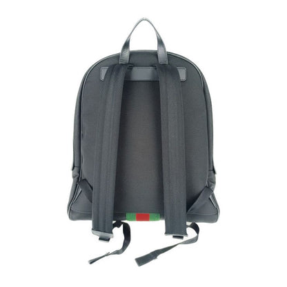 Gucci Backpack Sac Sherry Line Backpack 630918 Black Silver Hardware Canvas