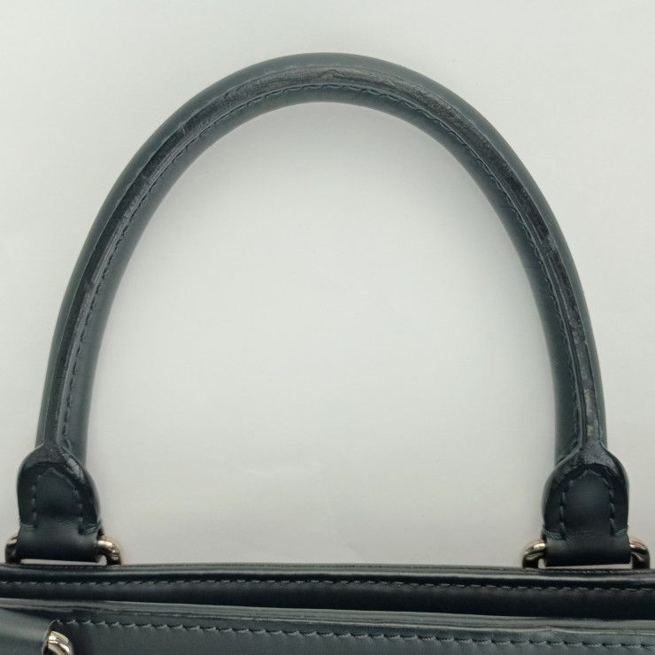 Louis Vuitton Tote Bag Newport N41588 Navy Silver Hardware Damier Cobalt Canvas
