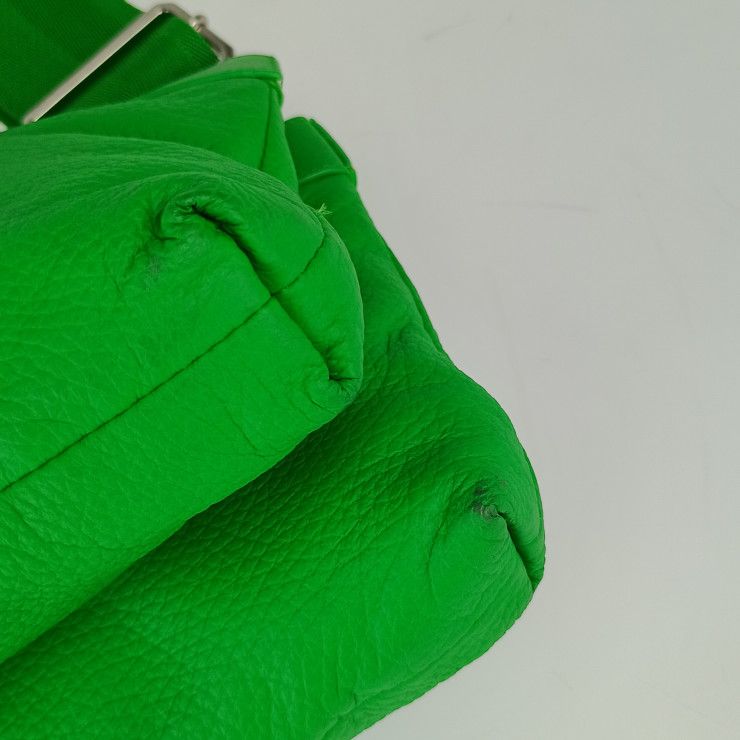 Bottega Veneta Shoulder Bag Classic Pillow Crossbody 666548 Green Silver