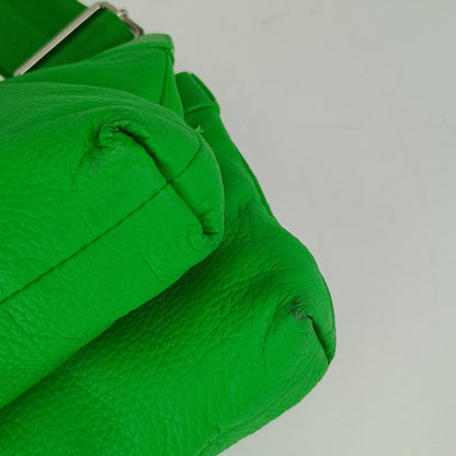 Bottega Veneta Shoulder Bag Classic Pillow Crossbody 666548 Green Silver