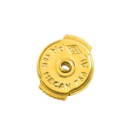 Louis Vuitton Taiga Earrings 18K YG Yellow Gold 750 Pierced