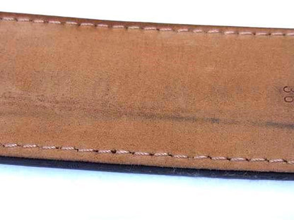 Louis Vuitton Belt Monogram Santure En Venture M9812 Brown PVC Leather Men's