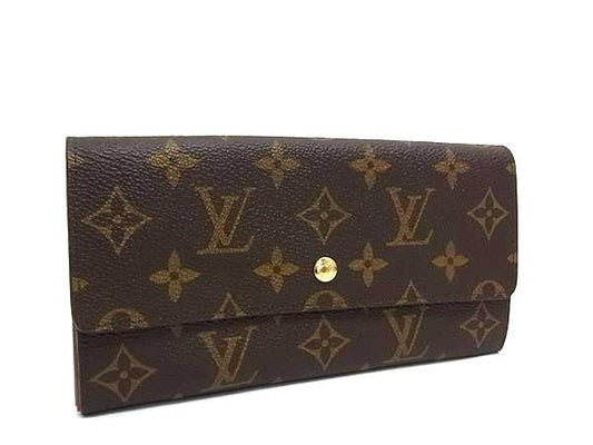 Louis Vuitton Long Wallet Monogram Pochette Porte Monet Cles Di M61723 Brown