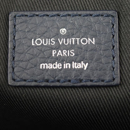 Louis Vuitton Danube PM Shoulder Bag M55168 Taurillon Leather Navy Silver