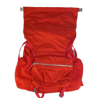 Bottega Veneta Backpack Trekking 652147 Tomato Red Tone Silver Hardware Nylon